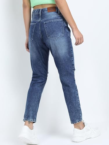 Image of Tokyo Talkies Women's Slim Fit Cropped Jeans| Mid-Rise| Jeans Pant