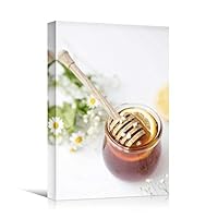 Canvas Wall Art Tea Coffee Drinks Farmhouse/Country Kitchen Multicolor Photography Relax/Calm - 12x18 inches