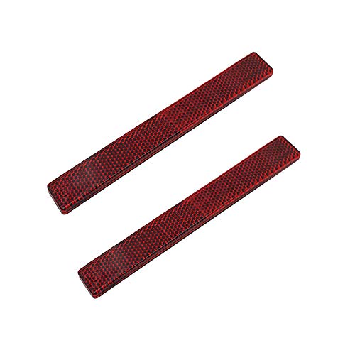 Image of Rectangular Reflectors - Safety Spoke Reflective Quick Mount Custom Accessories Adhesive Reflector for Semi Trucks & Trailers, Warehousing, Boats, Service Trucks, Service Vans, Utility