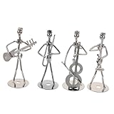 Décor abstrait de table: l'ornement de musicien d'art en fer peut remplir l'espace monotone une touche naturelle à votre espace, décor musical