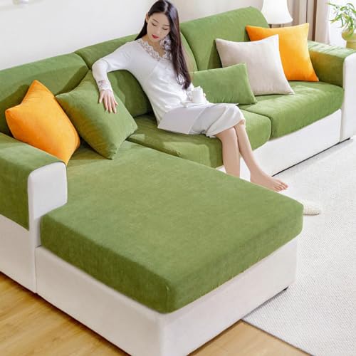 Housses de coussin de canapé en chenille pour protéger le salon des enfants et animaux - 4