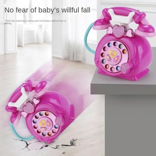 Image of Zest 4 Toyz Musical Toys for Kids | Telephone for Kids | Telephone Toy | Pretend Play Toys | Light & Sound Toys | Birthday Gift for Boys and Girls - Pink