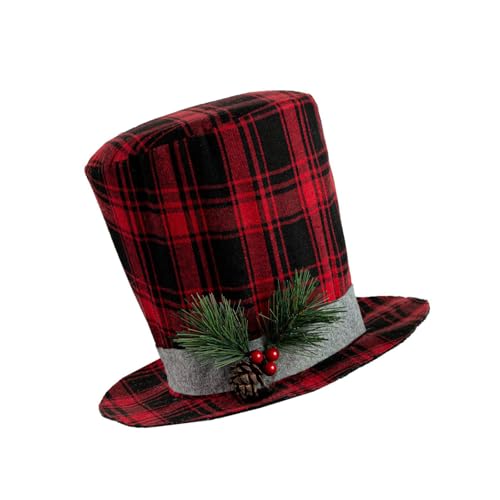 Sombrero de estrella negro TSMORY para decoración de árbol de Navidad con estructura de madera 2