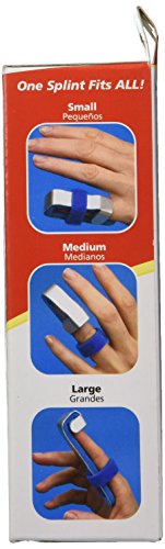 Image of Acu-Life Universal Finger Splint, One Splint Fits All, Adjustable For Comfort, Foam Padding To Immobilize Sprains and Breaks