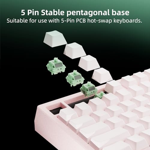 Image of MELETRIX WS Jade Mechanical Keyboard Switches 5 Pins PCB Mount Lubed Switches(35pcs)