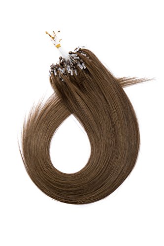 Micro Ring Hair Extensions 20 inch #06 Light Brown