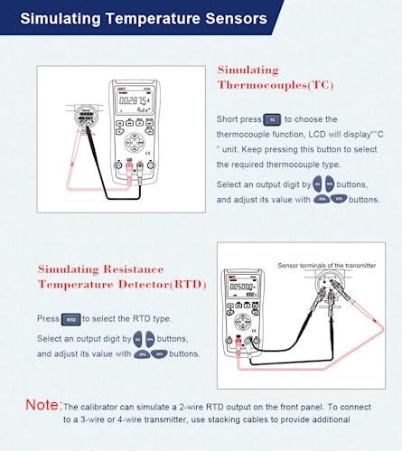Calibrateur de processus multifunction UT701 précision thermocouple RTD - 4