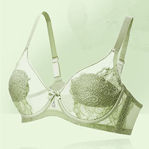 Soutien-gorge minimiseur en dentelle vert clair 75C WENJUN