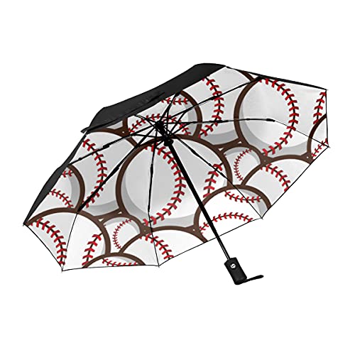 Parapluie de baseball pliable 3 plis avec ouverture automatique pour toute la famille