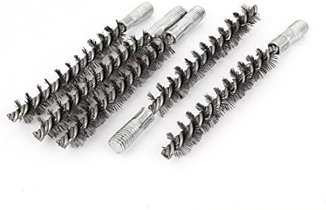 Aexit 12mm Thread Painting Supplies & Wall Treatments 18mm Dia Steel Wire Pipe Tube Cleaning Chimney Paint Rollers Brush 5pcs