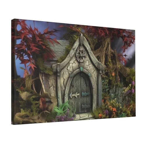 Toile jardin de fées gothique affiche décorative moderne salon chambre 30x45cm