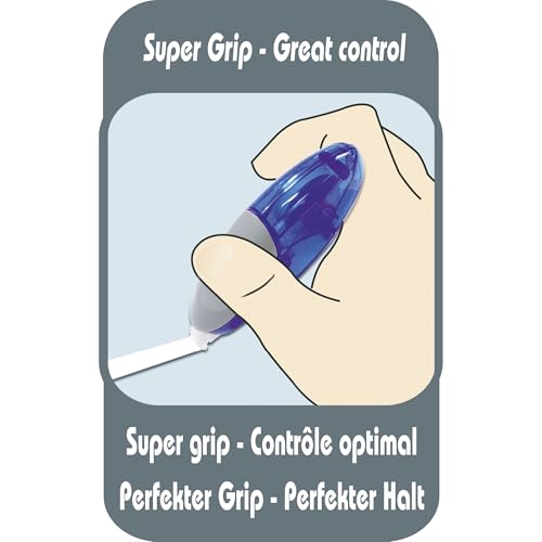 Tipp-Ex Korrekturroller Soft Grip, Korrekturmaus, 10m x 4.2mm, 10er Pack, Ideal für das Büro, das Home Office oder die Schule