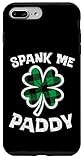 Prendi questo divertente disegno di San Patrizio Day Spank Me Paddy per il giorno di San Patrizio o come regalo di compleanno in costume irlandese! Indossa questo fortunato vintage grafico irlandese shenanigans tee outfit per uomini, donne, bambini, ragazzi ragazze il giorno di San Paddy