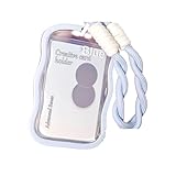 YUNGLOO クリアフレキシブルキャンパスカードプロテクター 多目的ストレージオーガナイザー 大学生用 多目的使用 伸縮性 透明カードウォレット