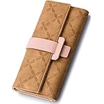 PAULO SERINI® Geldbeutel Damen Groß | Portemonnaie Geldbörse Frauen mit 9 Kartenfächer & Fotofenster | Elegantes Portmonee aus weichem 100% veganem Leder mit Münzfach