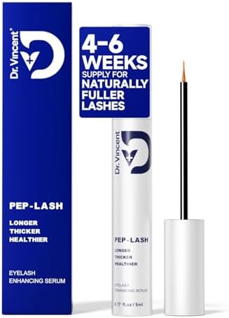 Lash Serum for Eyelash Growth, Eyelash Growth Serum Advanced Peptide Formula with 2.3× Absorption for Fuller, Thicker, Longer Lashes, Vegan & Cruelty-Free, Clinically Tested (5mL)