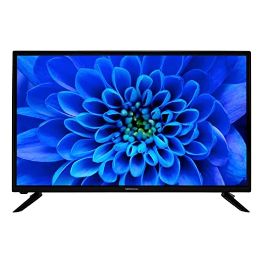 MEDION E13206 Téléviseur HD 80 cm (32 Pouces) (Triple Tuner HD, DVB-T2 HD, CI+, Lecteur multimédia, 3 x HDMI, Péritel, VGA, USB)