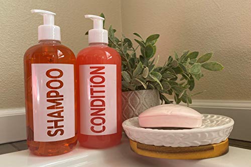 image for AylaMae Modern Refillable Shampoo and Conditioner Dispensers 500ml / 1