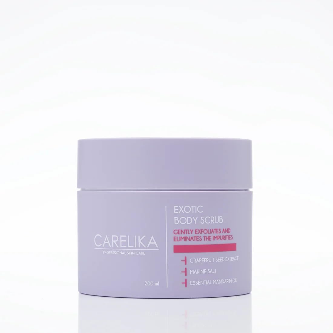 Carelika Exotic Body Scrub with Grapefruit Extract – Citrus Fragrance Exfoliating & Hydrating Formula – Smooth & Refresh Dull Skin – 200ml