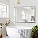 CILIBER Beveled Bathroom Mirror, 36x55 Large Bathroom Mirrors for Over Sink, 3mm Tempered Glass Beveled Frameless Vanity Mirror for Bathroom, Bedroom, Living Room and Entryway