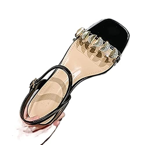 Sandales pour femmes au design épuré et talons carrés pour ladies modernes