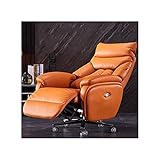 Sillón Reclinable Eléctrico con Sillón Ejecutivo Eléctrico Sillón Ergonómico con Función De Inclinación Sillón Sofá Individual Sillón Cuero Giratorio 360 ​°