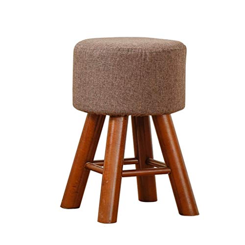 Reposapiés acolchado con asiento cómodo de lino y base estable 2