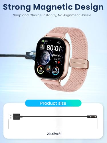 Cable de carga para Moutarlier P131 de 2.05 pulgadas negro con adaptador USB-C 3