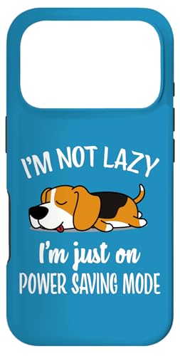 Mens Womens Kids Not Lazy Power Saving Mode Beagle Dog Lover �X�}�z�P�[�X iPhone 17 Pro �p