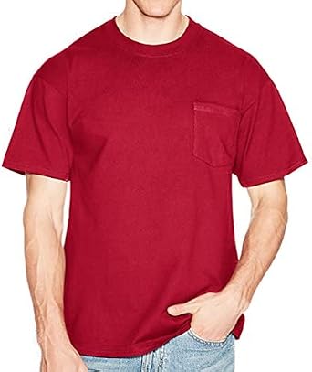 Hanes Beefy-T Adult Pocket T-Shirt_Deep 