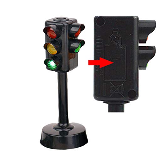 Toyvian 2Pcs Traffic Light Lamp Traffic Lamp Toy Mini Stop Light Lamp For Pretend Play #TOP7