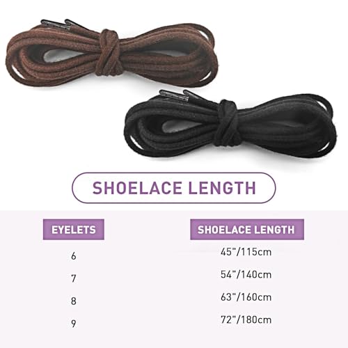 Gownsella 5/32"(4mm) Kevlar Aramid Fibers Work Boot Laces with Metal Tips, Heavy Duty Shoelaces Replacement For Steel Toe Firefighting Logging Welder Boots (Brown, 72"/180cm) by Gownsella - Used condition - Image 6