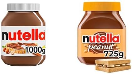 NUTELLA Hazelnut Spread 1 Kg And NUTELLA PEANUT Spread 725 g Bundle