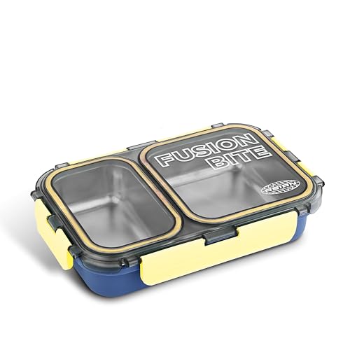 Asian Plastowares - 2 Insulated Lunch Box | Tiffin Box - Leak-Proof, Airtight | Lunch Box for Kids & Adults | Durable & Spill-Free School, Office, and College Tiffin | Navy Blue