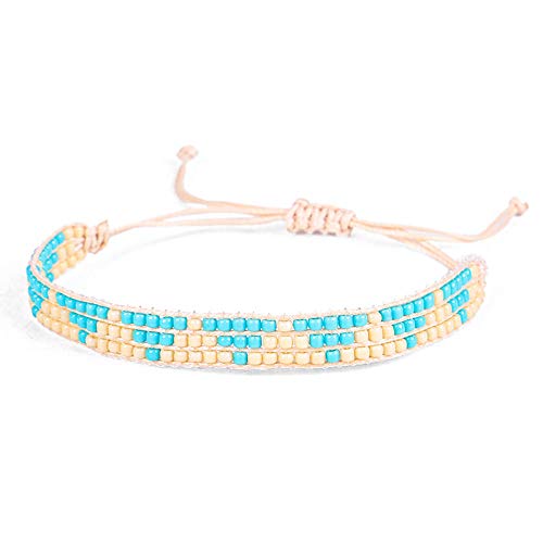 Bracelet tissé en perles pour femme, le cadeau idéal et ajustable
