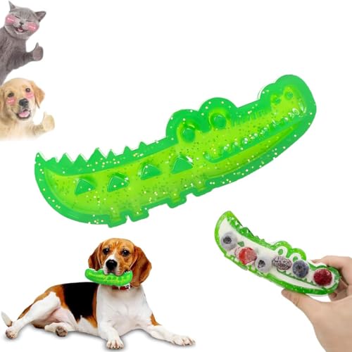 Slow Feed Chew and Fetch Crocodile,Dogs Slow Feeder Puzzle,Alligator Dogs Chew Toy for Large,Treat Dispensing Toys Promotes Slow