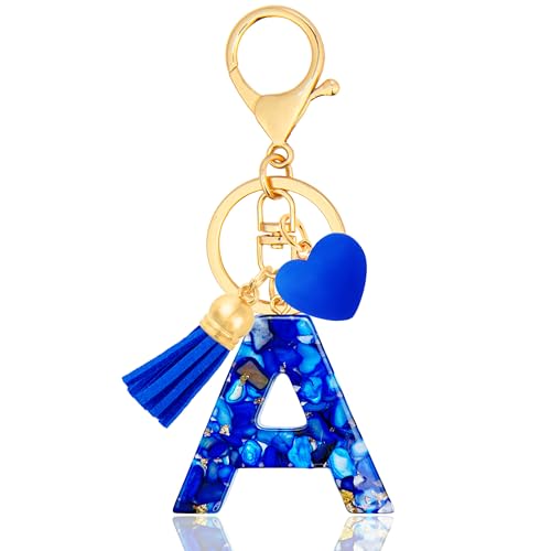 ANHBKAR - ANHBKAR Royal Letter A Keychain for Women - Heart Resin Initial Bag Charm - Best Deal on Amazon