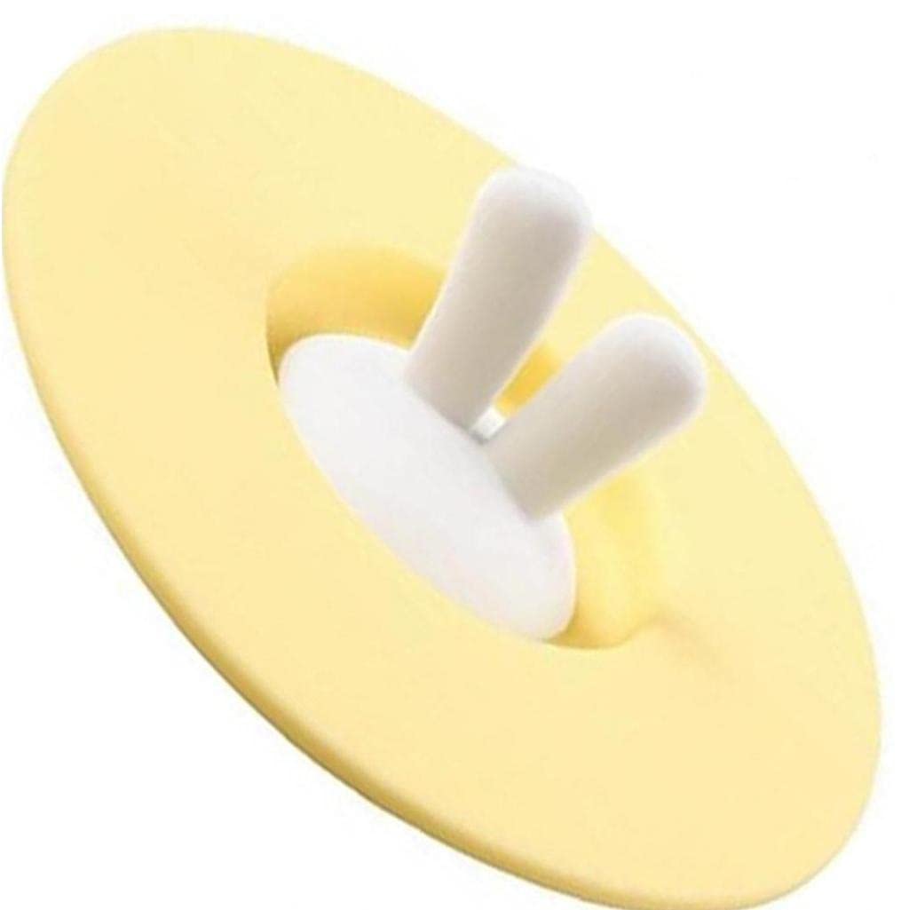 Pinicecore Yellow Silicone Mug Lids Anti-Dust Cute Reusable Suction Mug Covers For Beverages Glass Cup Coffee
