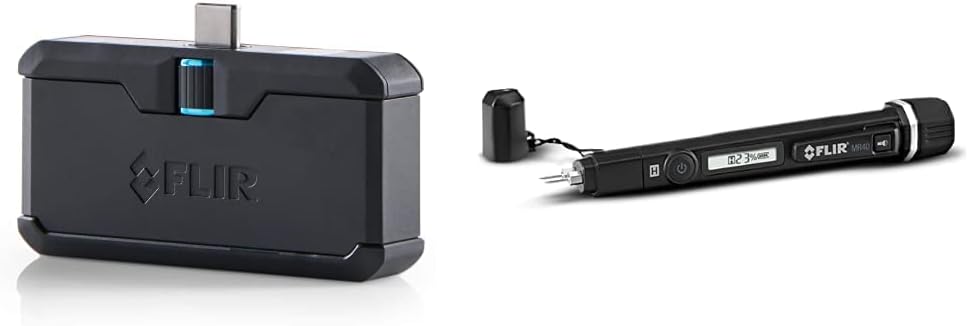 FLIRONE PRO LT – USB-C Thermal Imaging Camera with MR40 Moisture Pen with Built in Flashlight