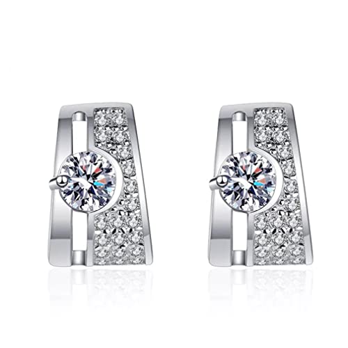 Boucle d'oreilles Moissanite boucle d'oreille 0,6ct diamant brillant D VVS1 femme
