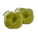 Greendale Home Fashions Round Indoor/Outdoor Bistro Chair Cushion, Summerside Green, 15-Inch, Set of 2
