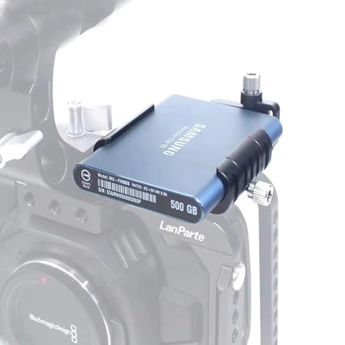 Image of Samsung SSD Holder Clamp with Cold Shoe for Samsung T5 SSD By Lanparte (Only Holder Include)