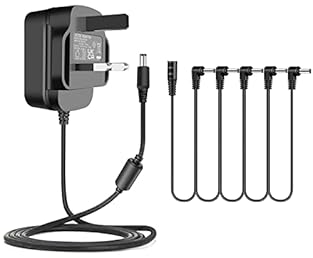 [WIDE APPLICATION:] This 9V 1.5A adapter is work for most 9V tip negative electronic guitar multi effects pedals. It is a must have for your pedal board. It eliminates five individual power supplies and will safely power five pedals requiring 9V powe...