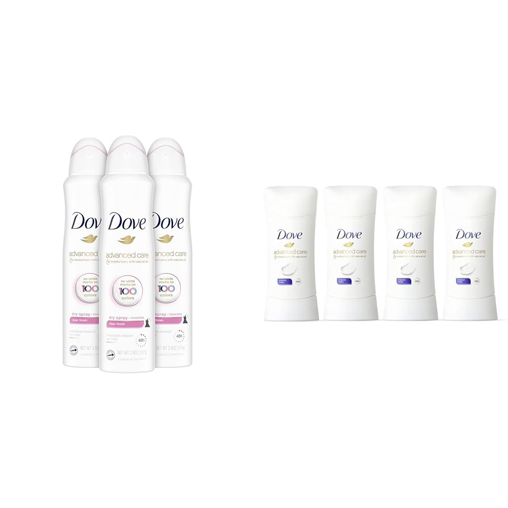 Dove Antiperspirant Deodorant Dry Spray No White Marks Clear Finish