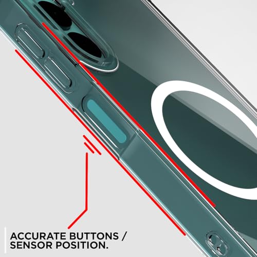 Image of Pikkme Back Cover for Samsung Galaxy A16 5G Mag-Safe Shockproof PC + TPU Protective Case Magnetic Support Bumper Case (Transparent Mag-Safe)