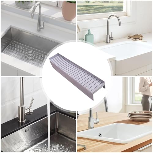 Protection réglable pour évier en silicone idéale pour cuisiner en famille sans éclaboussures - 6