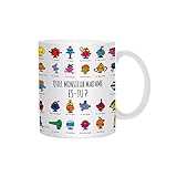 Monsieur Madame MM3107 Mug thermoréactif Quel Monsieur Madame es-tu, 320ml, Blanc Noir et Multicolore, Céramique, 12 x 8,3 x 9,7 cm