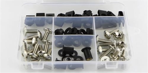 Boulons de carénage Kawasaki Z1000 pour éliminer les vibrations, kit de vis argent