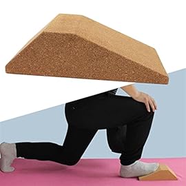 JYSD Cork Squat Wedge Yoga Block Ramp Incline Board Lightweight Exercise Brick for Workout