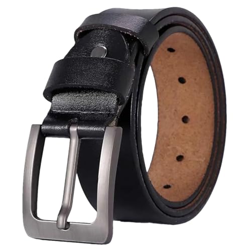 Men's Genuine Leather Belts Fashion Pin Buckle Belts 130 140 150 160 170Cm Long Size Belt